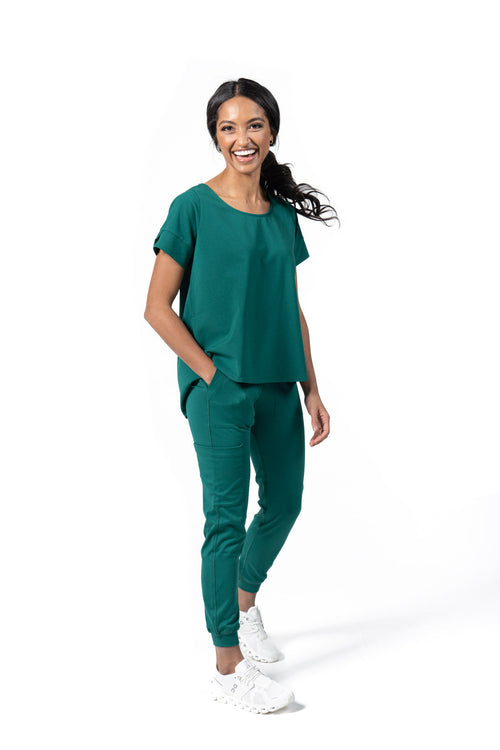 Green Women's Jogger Scrub Pant
