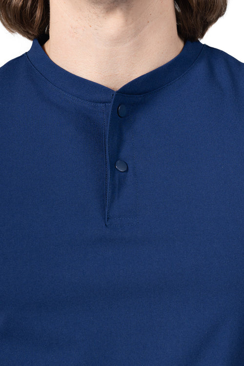 Blue Men's Golf Scrub Top