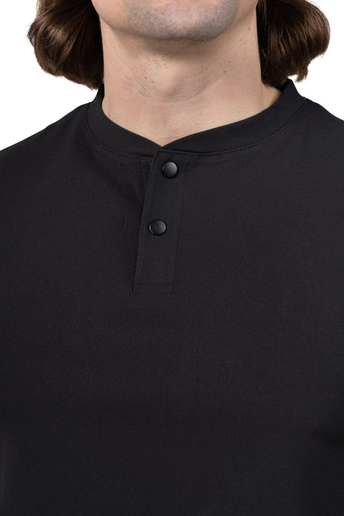 Black Men's Golf Scrub Top