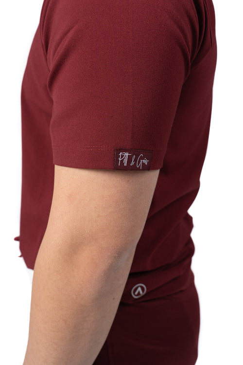 Red Men's Golf Scrub Top
