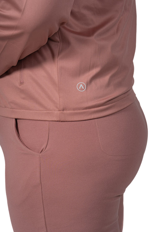 Women's Bomber Scrub Jacket Pink