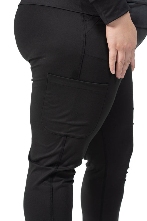 Black Women's Jogger Scrub Pant