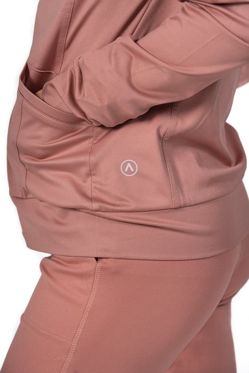 Women's Slim Fit Scrub Jacket Pink