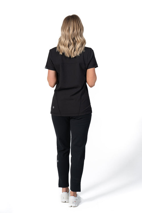 Women's Straight Scrub Pant Black