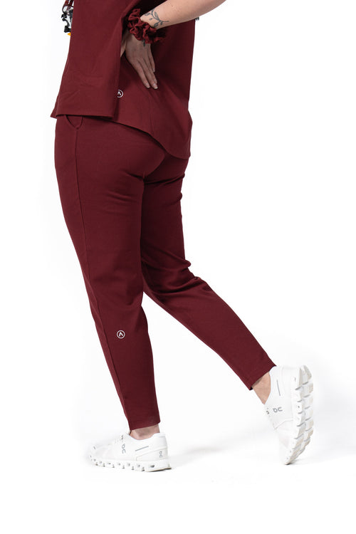 Women's Straight Scrub Pant Red