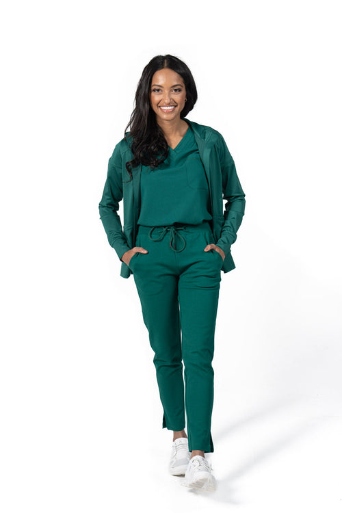 Women's Straight Scrub Pant Green