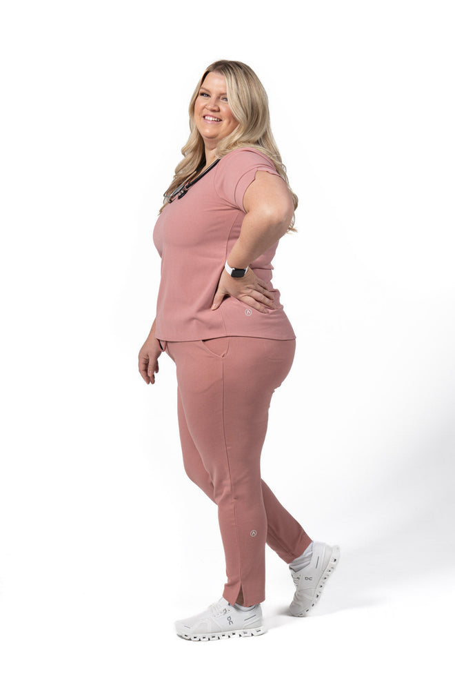 Women's Tunic Scrub Top Pink