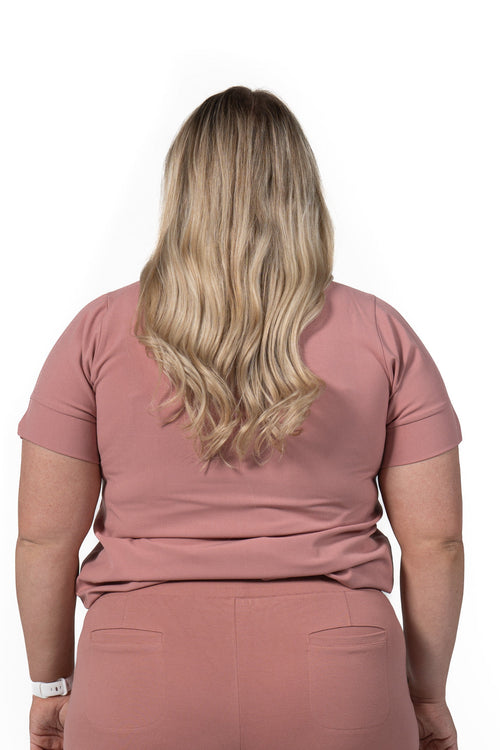 Women's Tunic Scrub Top Pink