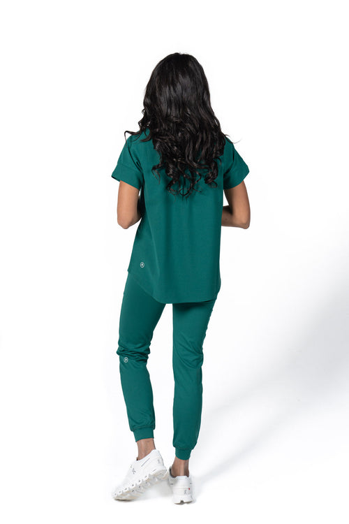 Women's Tunic Scrub Top Green