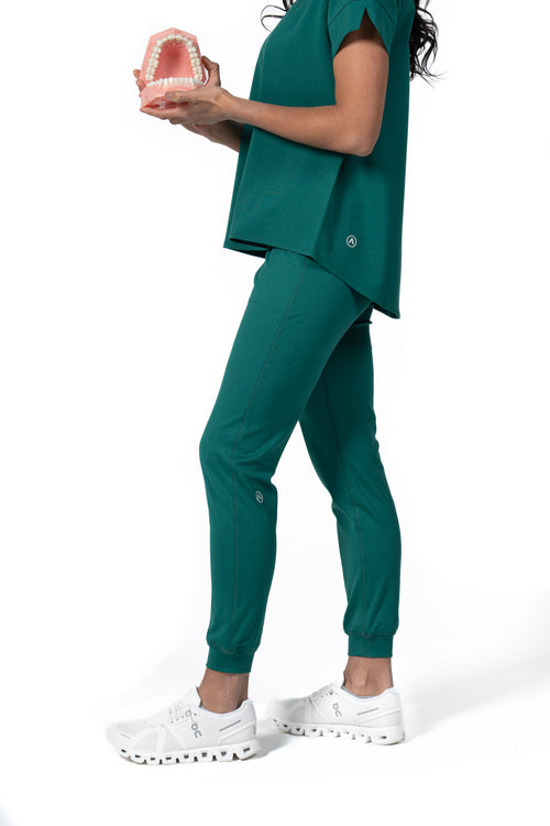 Women's Tunic Scrub Top Green
