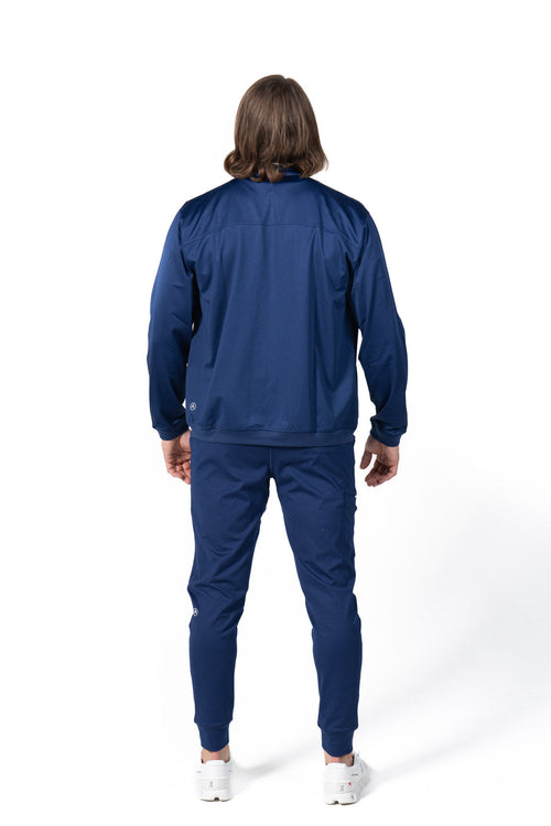 Men's Bomber Scrub Jacket in Blue 
