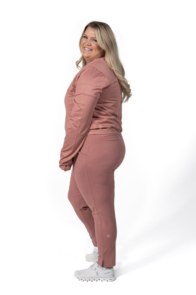 Women's Bomber Scrub Jacket Pink